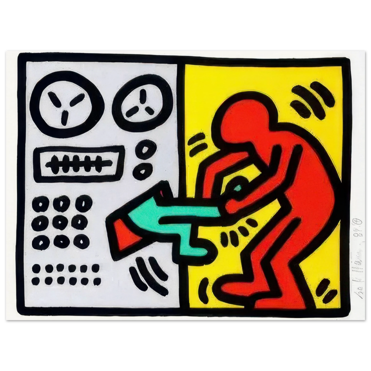 Keith Haring’s Pop Shop III, Plate I