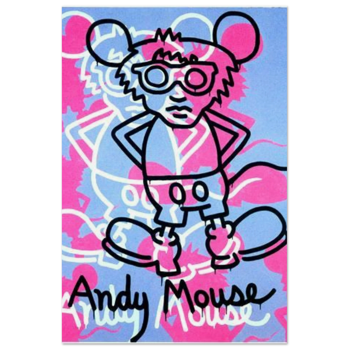 Andy Mouse - 1985 by Keith Haring Poster