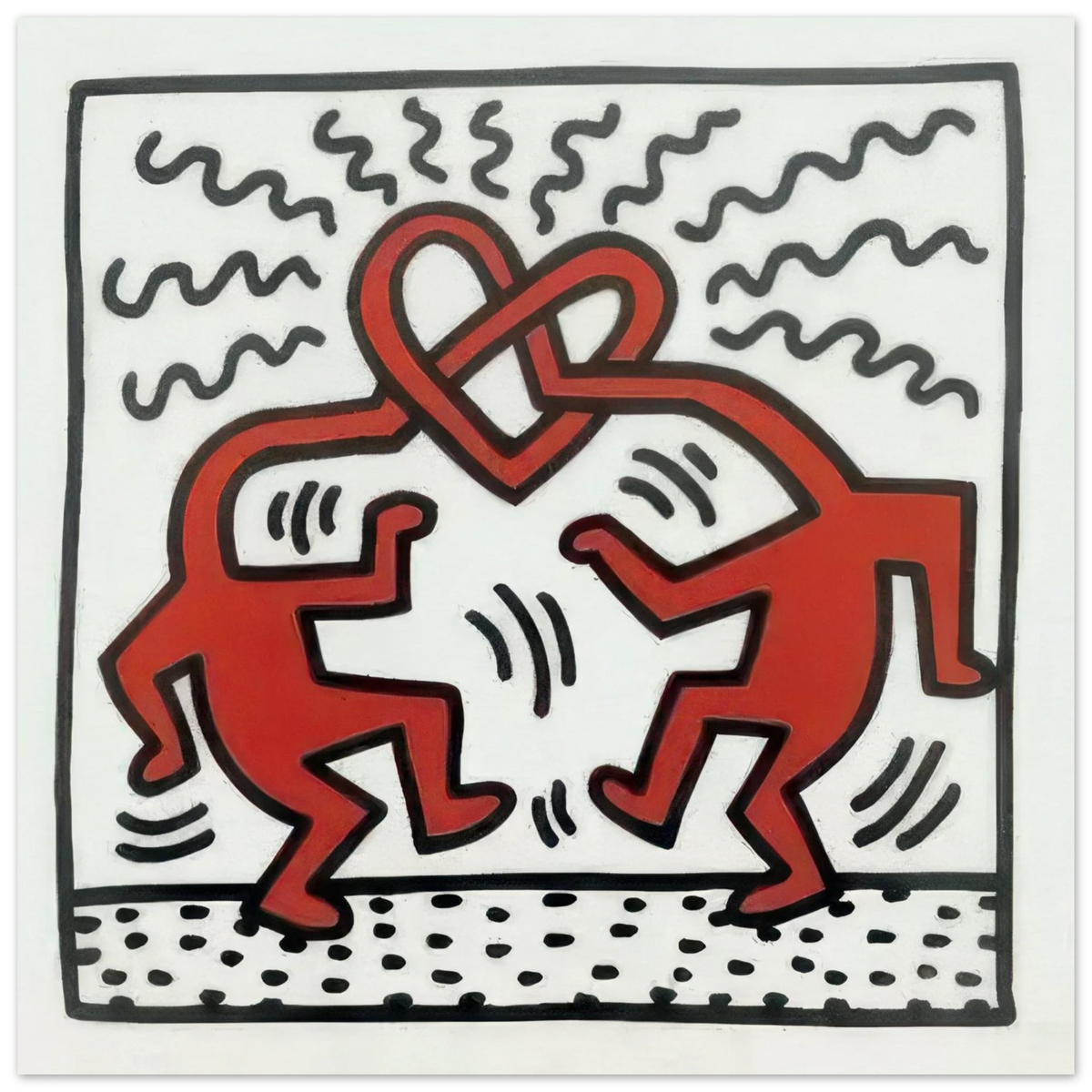 Untitled 1989 by Keith Haring Poster