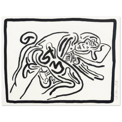 Bad Boys 5 by Keith Haring Poster 75x100 cm / 30x40″