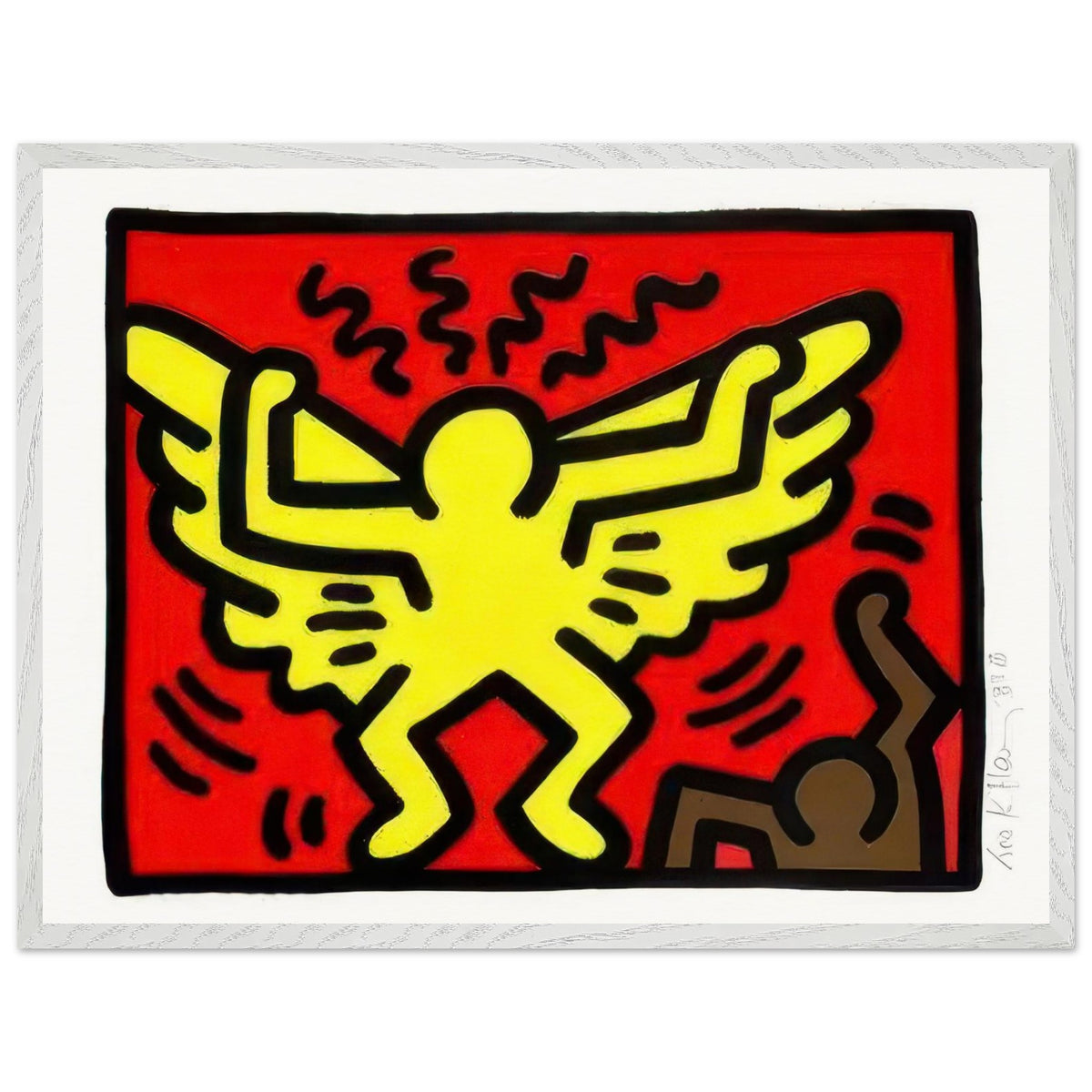 Pop Shop Quad III - by Keith Haring Framed Art Print