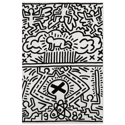 Anti-Nuclear Rally - 1982 by Keith Haring Poster