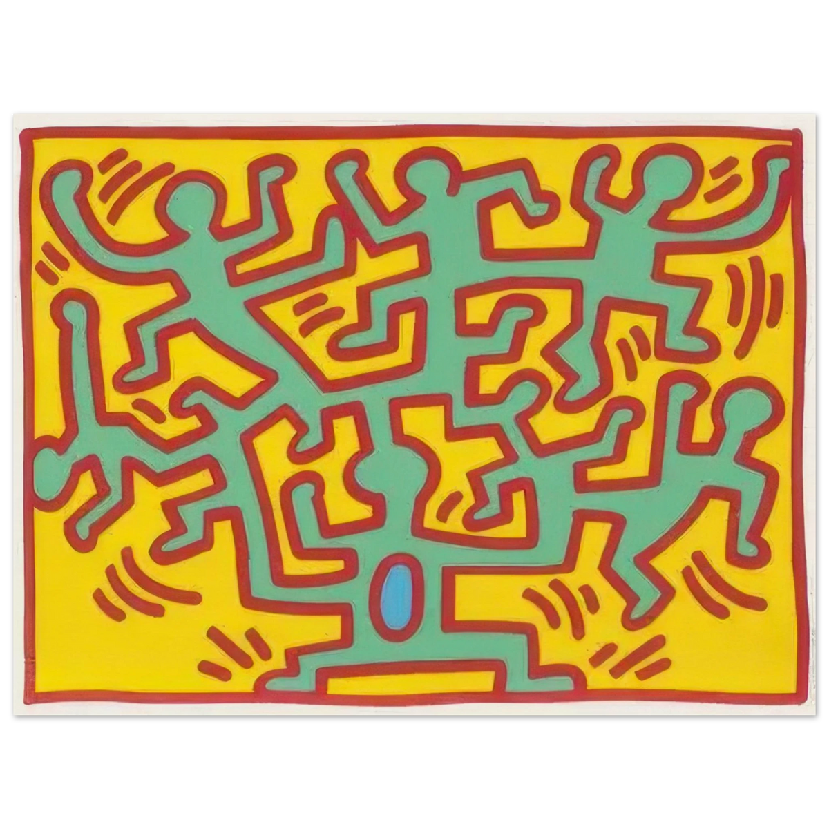 Growing 4 - by Keith Haring Poster 75x100 cm / 30x40″