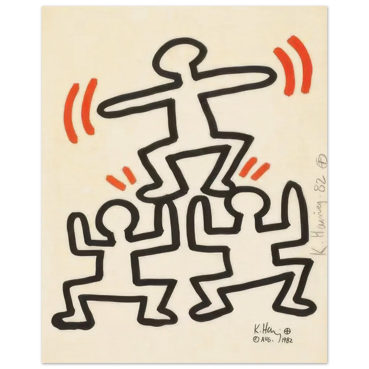 Bayer Suite 4 - by Keith Haring Poster 40x50 cm / 16x20″
