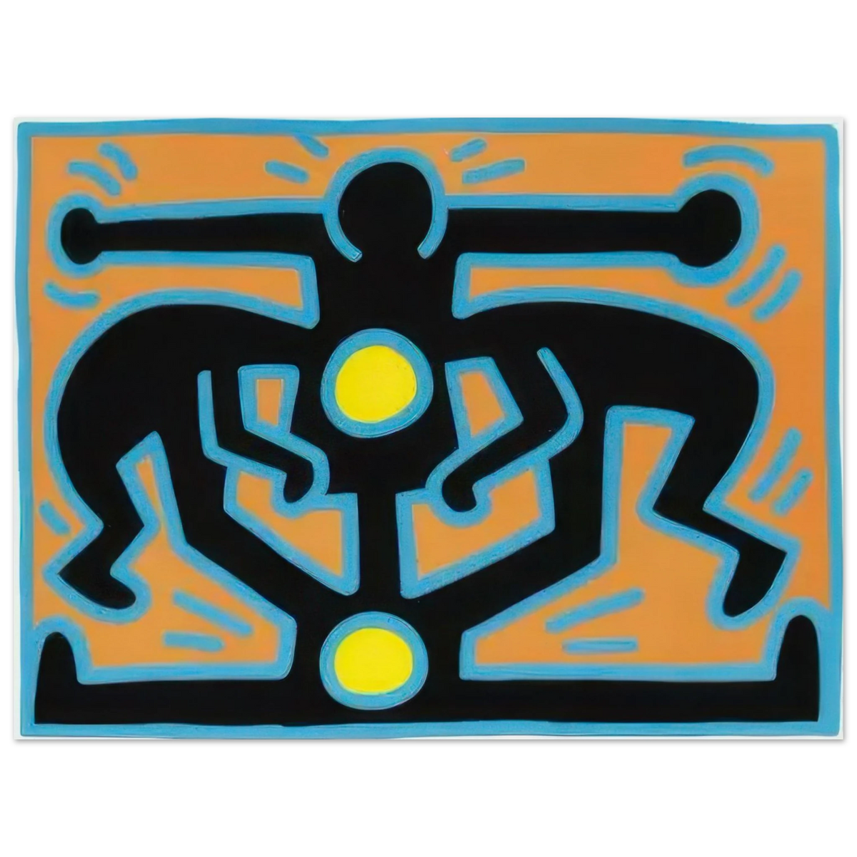 Growing 2 - by Keith Haring Poster 75x100 cm / 30x40″
