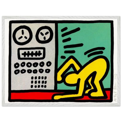 Pop Shop Quad III - by Keith Haring Framed Art Print