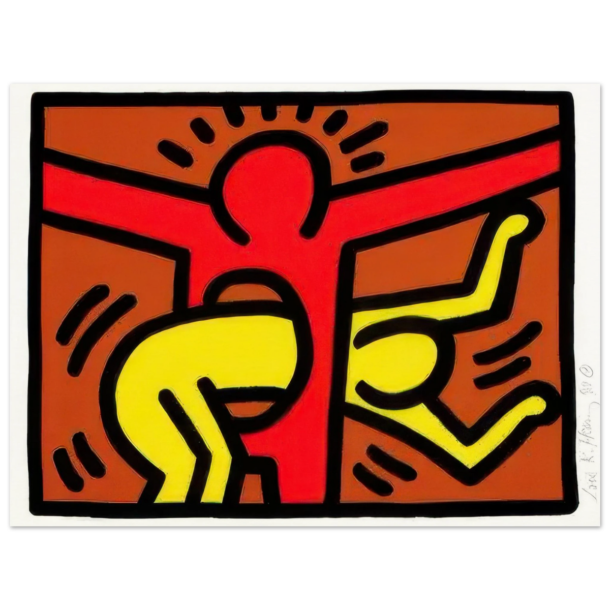 Pop Shop IV, Plate II - by Keith Haring Poster 75x100 cm / 30x40″