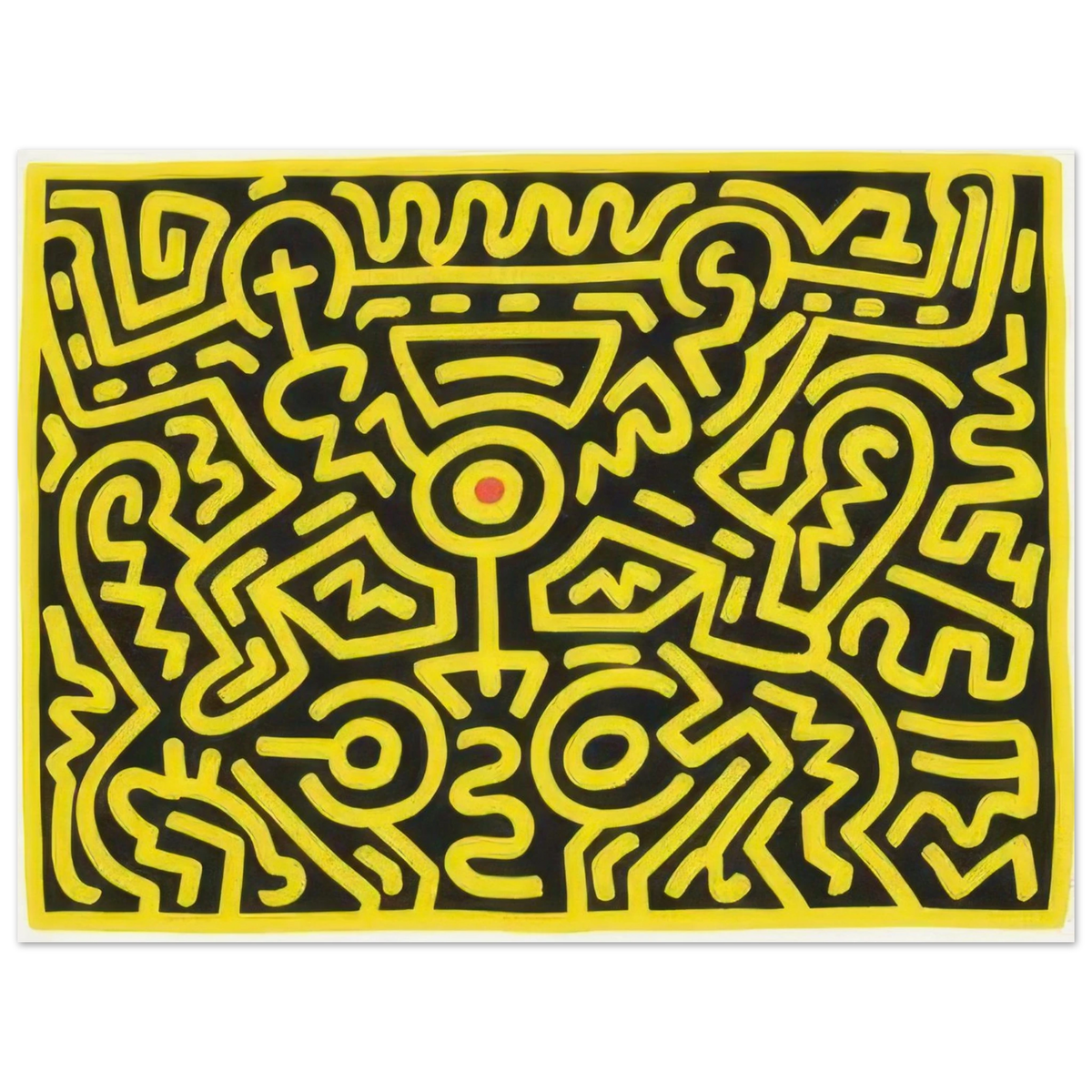 Growing 3 - by Keith Haring Poster 75x100 cm / 30x40″