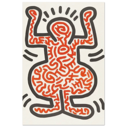 Ludo 1 - by Keith Haring Poster 100x150 cm / 40x60″