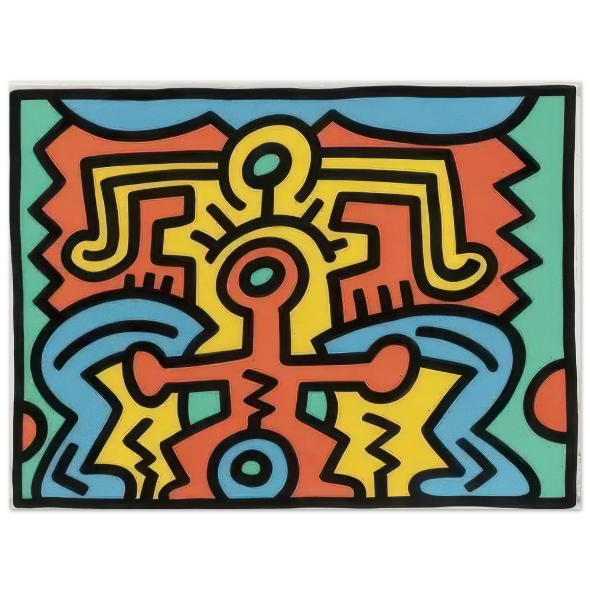 Discover the bold energy and universal language of Keith Haring’s Growing 5.