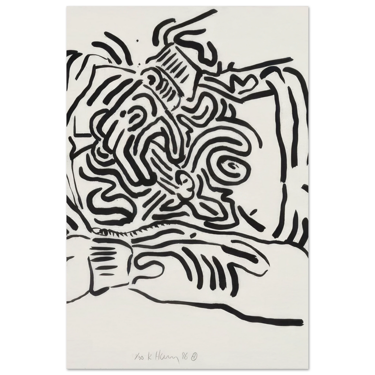 Bad Boys 2 - by Keith Haring Poster