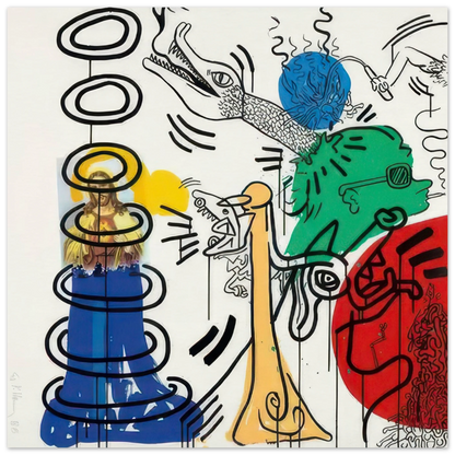 Apocalypse 5 by Keith Haring Poster 100x100 cm / 40x40″