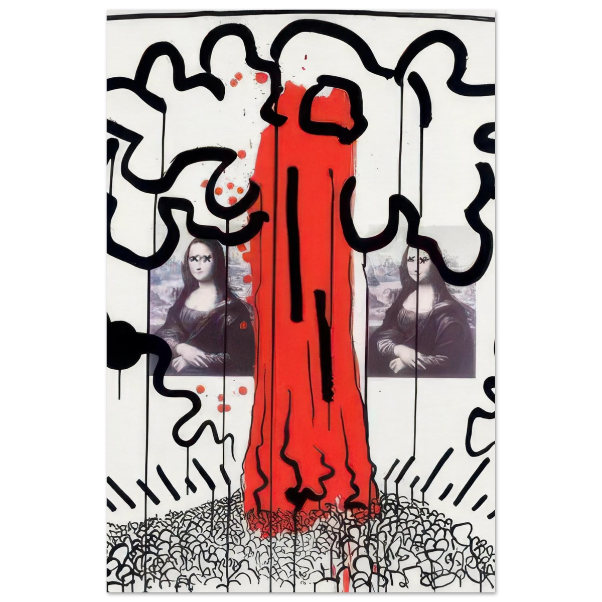 Apocalypse 1 - by Keith Haring. Poster