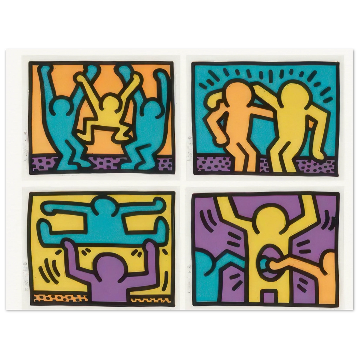 Keith Haring Pop Shop Complete Set Poster