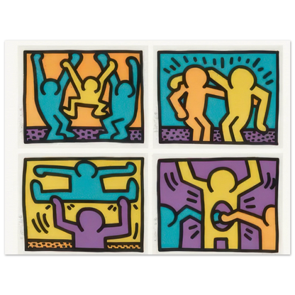 Keith Haring Pop Shop Complete Set Poster