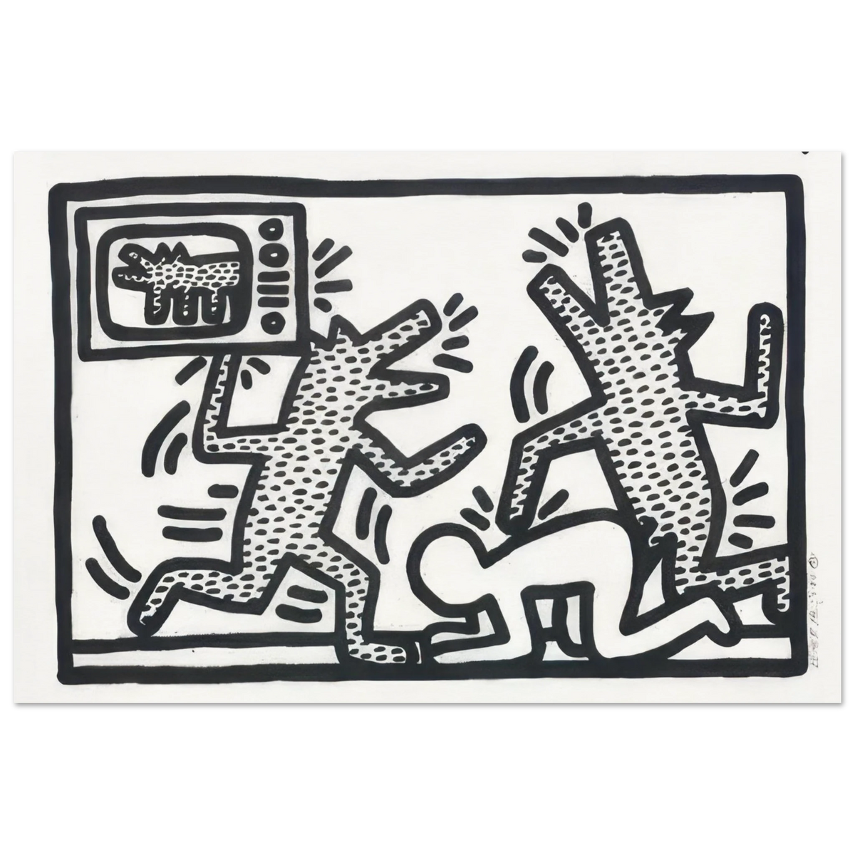 Plate II, Untitled 1–6 – Keith Haring Poster 100x150 cm / 40x60″