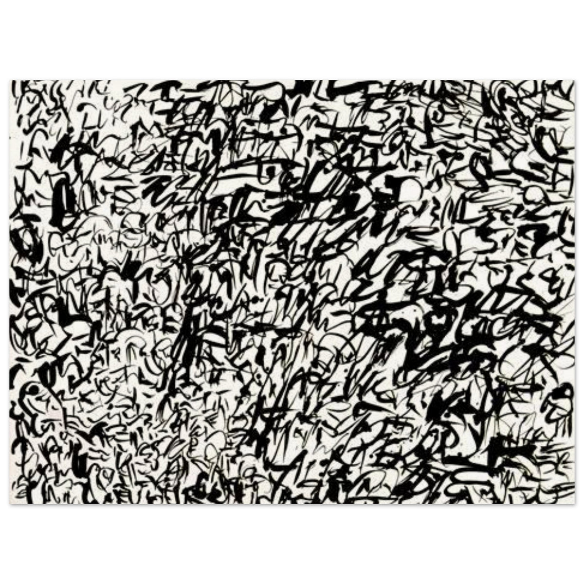 Keith Haring art poster featuring iconic Pop Art imagery, bold graphic lines and vibrant colours