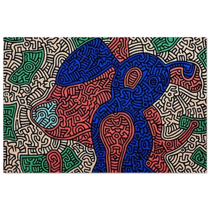 Keith Haring Piglet Goes Shopping 1989 Poster