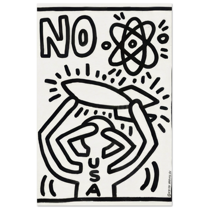 Anti-Missile Demo by Keith Haring Poster