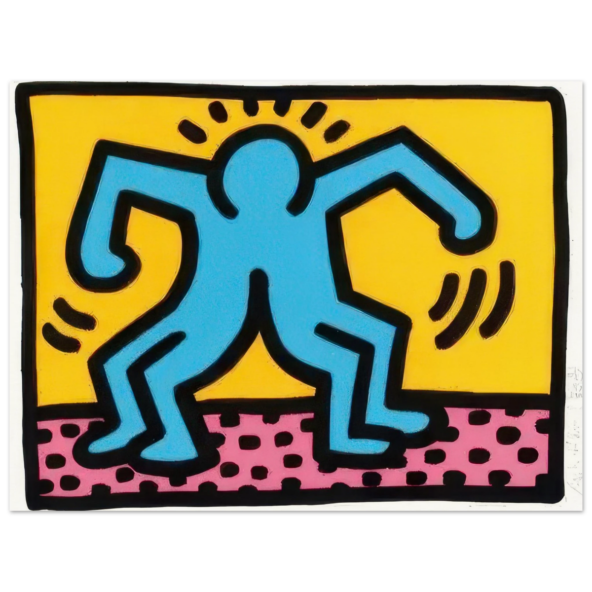 Pop Shop II, Plate I - by Keith Haring Poster 75x100 cm / 30x40″