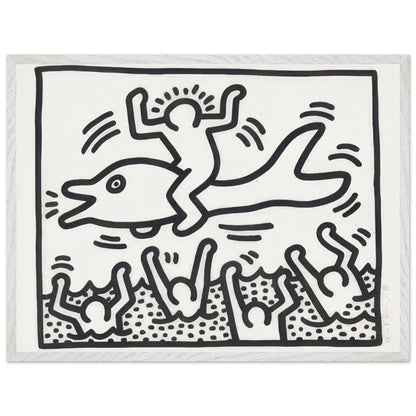 Ludo 3 by Keith Haring Framed Art Print