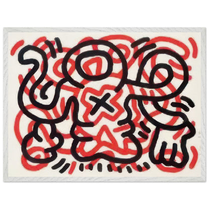 Ludo 3 by Keith Haring Framed Art Print