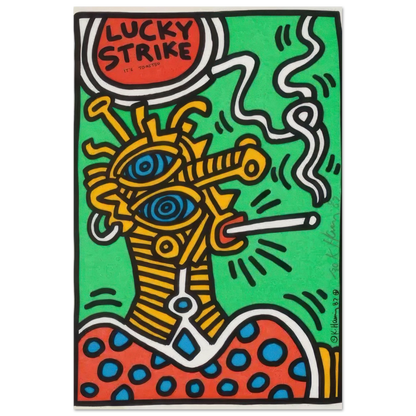 Lucky Strike (green) - by Keith Haring Poster 100x150 cm / 40x60″